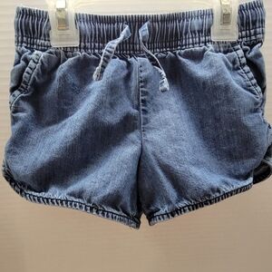 Jumping Beans Girls Chambray Pull-On Shorts Size 6X Elastic Waist